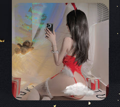 Bunny Girl in Christmas Teddy Set (Set Include: Teddy, Pair of Wrist Band, Collar, Headdresses and Leg bands)
